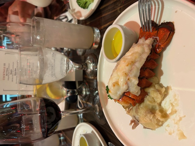 Lobster Meal on Carnival Cruise Ship Lobster Meal on Carnival Cruise Ship